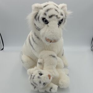 Fiesta The Greatest Show On Earth White Tiger And Cub Plush Stuffed Animal